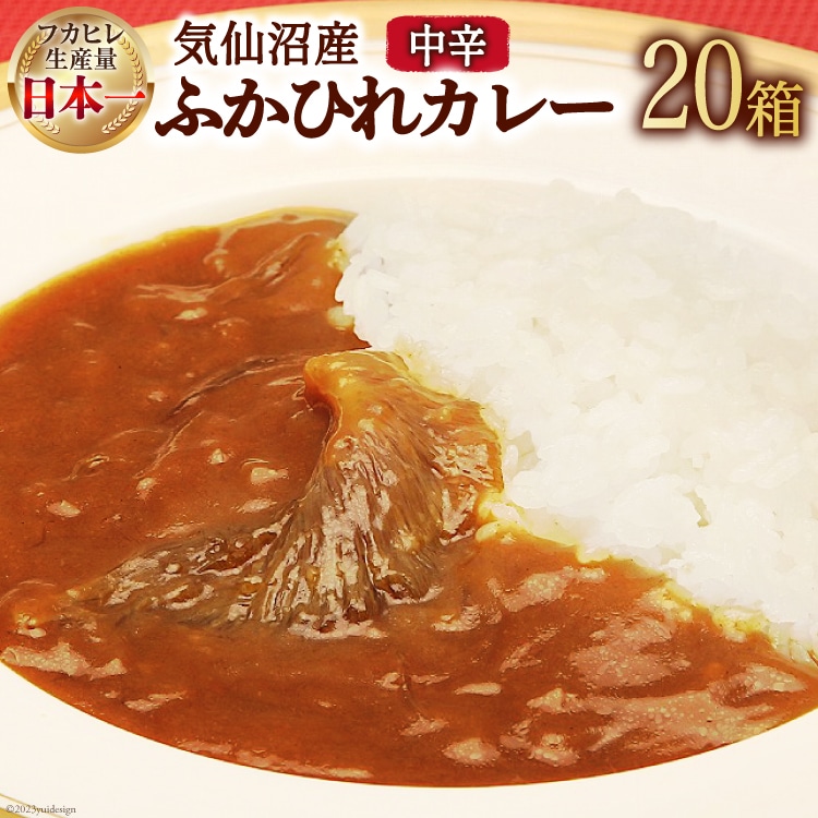 気仙沼産 ふかひれカレー 180g×20箱 [気仙沼市物産振興協会 宮城県 気仙沼市 20565224] カレー レトルト かれー カジキ メカジキ