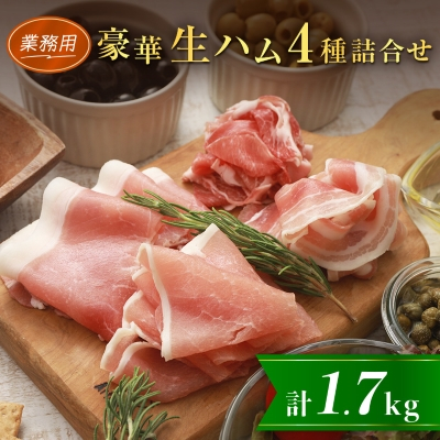 【業務用】豪華生ハム詰合せ 計1.7kg【配送不可地域:離島】【1401988】