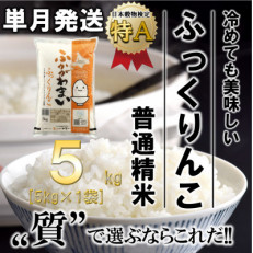【令和7年産先行受付】北海道深川産ふっくりんこ5kg(普通精米)【1296654】