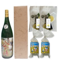 本格麦焼酎1.8Lと しめ鯖・魚ロッケセット(E-4)[複数個口で配送][配送不可地域:離島]