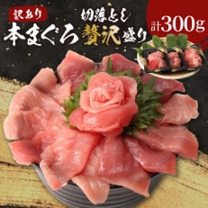 長崎県産本まぐろ贅沢盛り100g×3パック(訳あり)【配送不可地域：離島】【1411880】