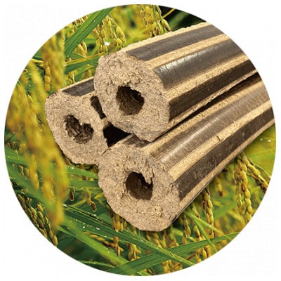 モミガライト もみ殻100%固形燃料 計10kg【配送不可地域：離島・沖縄】【1681228】