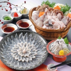 とらふぐフルコース【刺身菊盛・ちり鍋】鍋〆は米麺 たっぷり豪華2人前(岡垣町)【配送不可地域:離島】【1333043】