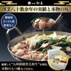もつ鍋セット2〜3人前[醤油味 野菜なし](岡垣町)[配送不可地域:離島]