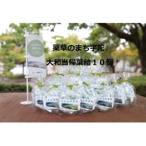 薬草のまち宇陀 大和当帰葉飴 10個/飴 個包装 10個 奈良県 宇陀市