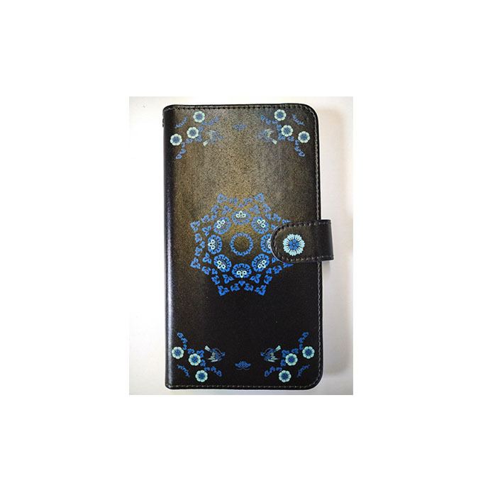 抗ウィルス天平文様汎用手帳型スマートフォンケース花鳥文　Mサイズ 小物 