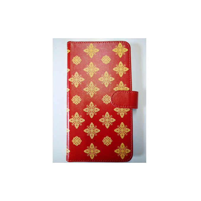 抗ウィルス！天平文様手帳型スマートフォンケース　Aデザイン　Lサイズ 小物 