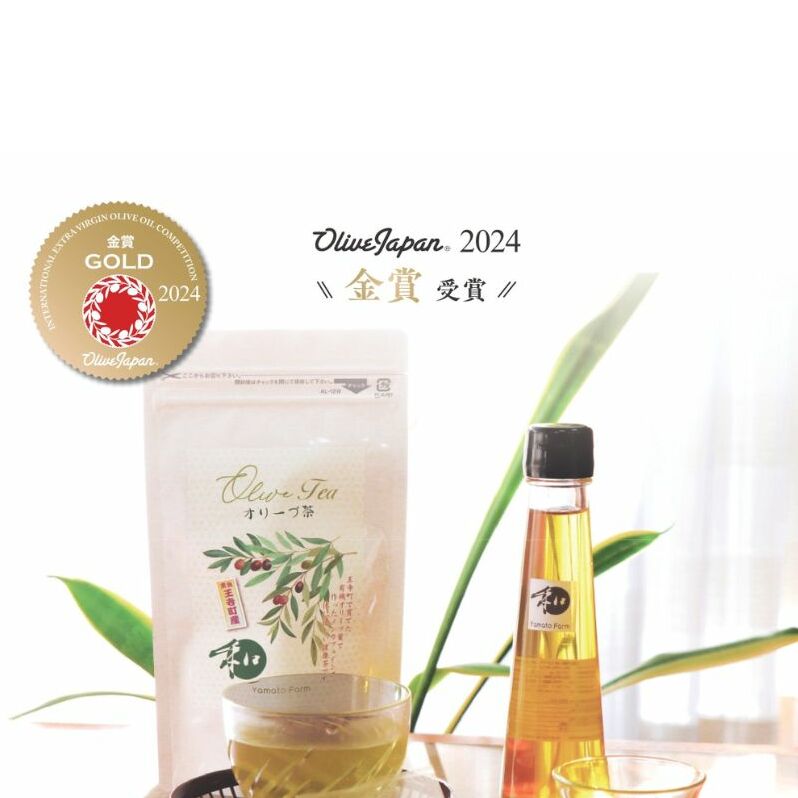 【Olive Japan 2024 金賞受賞】奈良県王寺町産オリーブオイル100ml+オリーブティーセット ティーバッグ オリーブ茶 国産 特産品 爽やか 風味