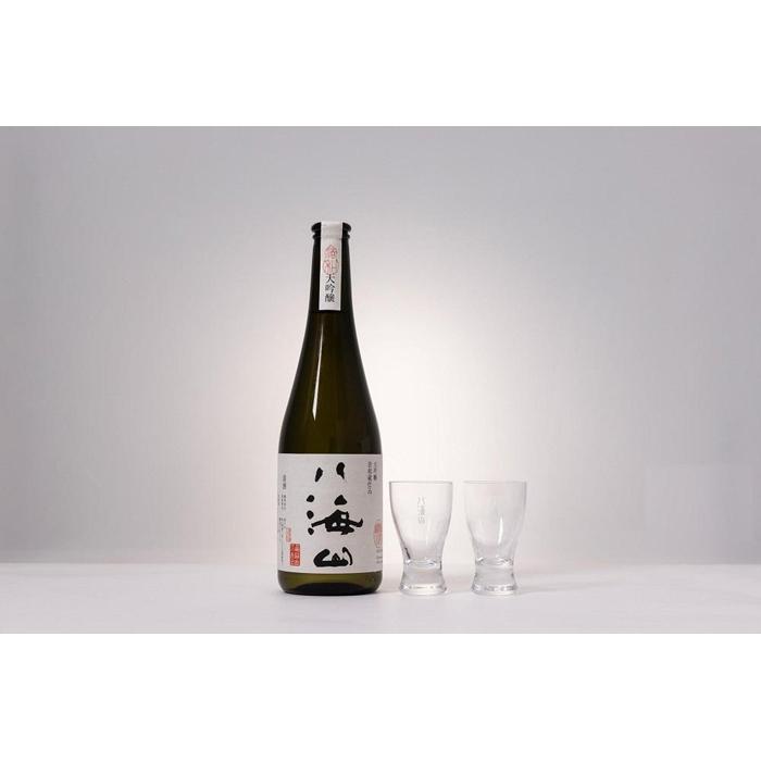 越後の名酒「八海山」 大吟醸 浩和蔵仕込【720ml】と冷酒グラス 70ml×2個セット