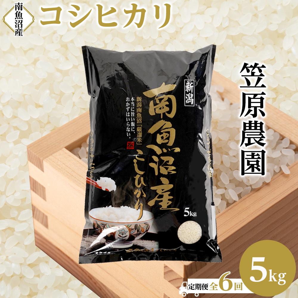【定期便】【令和7年新米】南魚沼産コシヒカリ【5kg×全6回】