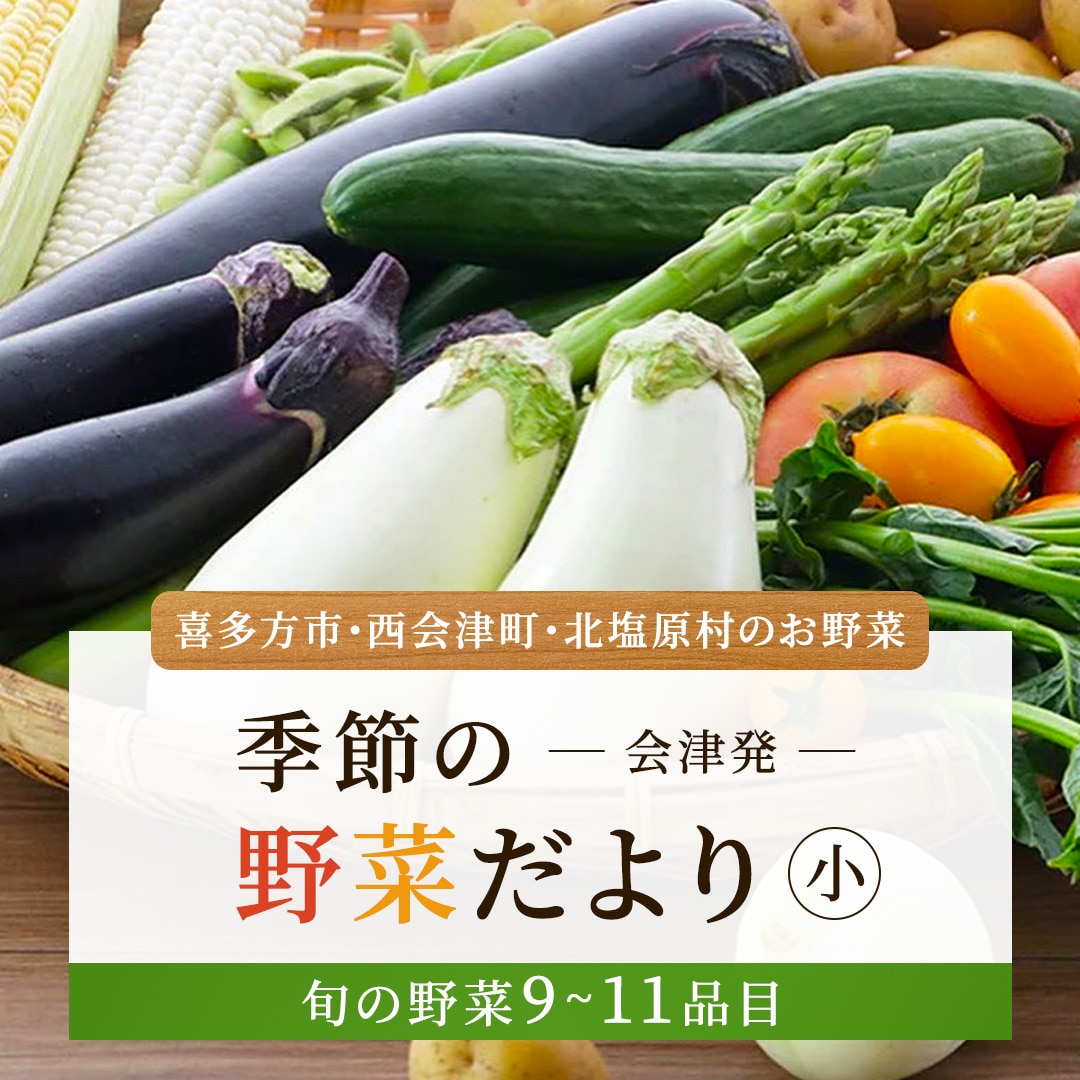 会津発 季節の野菜だより(小)2名様1週間分相当【喜多方市・西会津町・北塩原村のお野菜】 KBW001