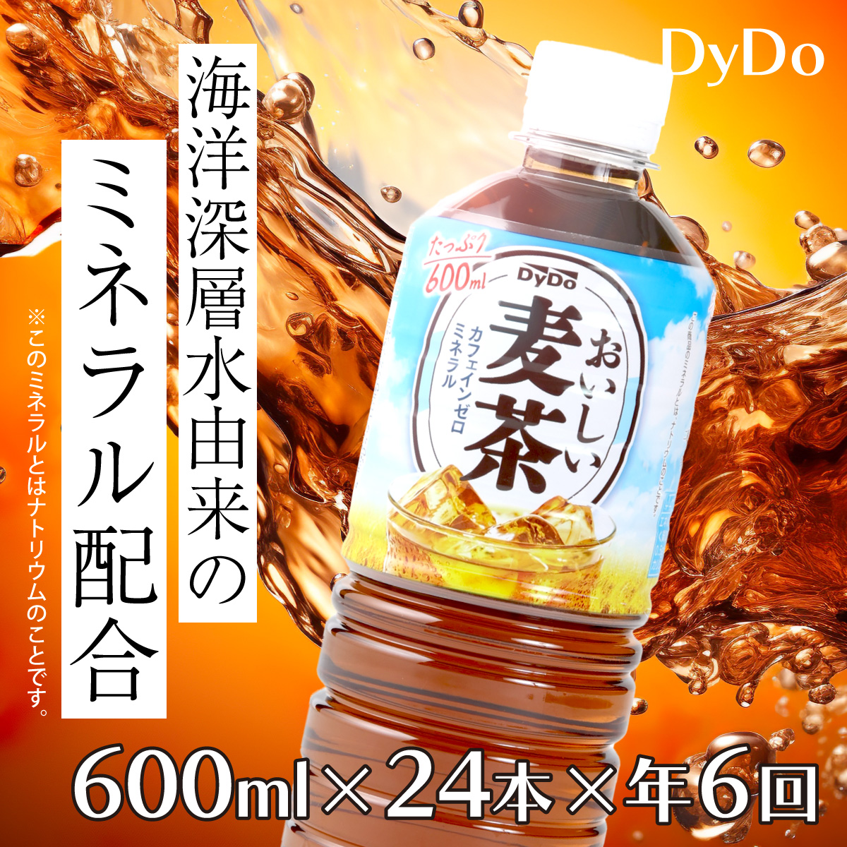 nm044おいしい麦茶600ml×24本[年6回定期便]