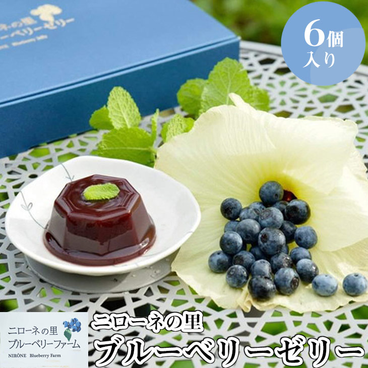 ニローネの里ブルーベリーゼリー ≪ブルーベリー ゼリー スイーツ お菓子 残暑 プレゼント ギフト プチギフト≫　※着日指定送不可