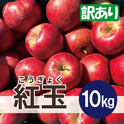 【25年12月出荷予定】 紅玉 約10kg 訳あり【配送不可地域：離島・沖縄】【1612077】