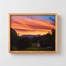 GOSHIKI FRAME【秋夕・Sサイズ】(町産ヒノキのフォトフレーム)【1297445】