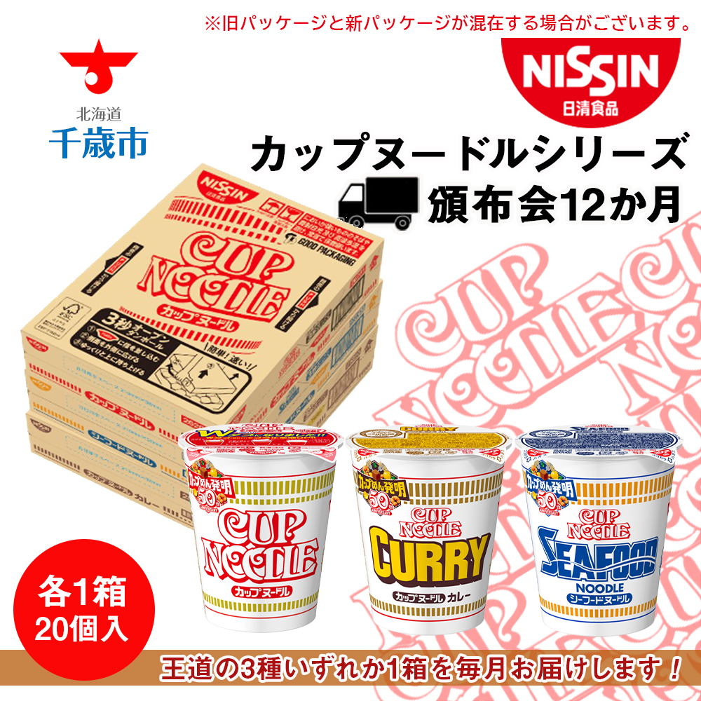【頒布会12か月】日清　カップヌードルシリーズ20個入