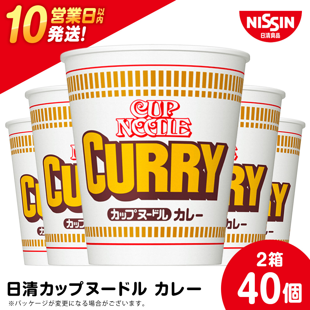 10営業日以内発送 日清★カレーヌードル★ 2箱・合計40食