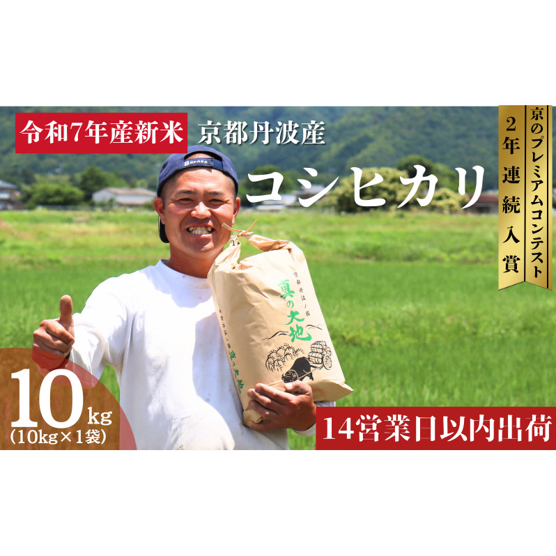 令和7年産 京都丹波産 コシヒカリ 10kg 新米 新米予約 京都 丹波 京都丹波 京都丹波産 コシヒカリ 10kg お米 米 ごはん 美味しい 産地直送 安心安全 旨み 香り 歯ごたえ 京都産 送料無料