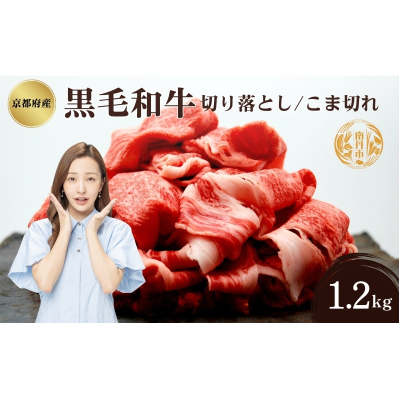京都府産 黒毛和牛 切り落とし こま切れ 1.2kg