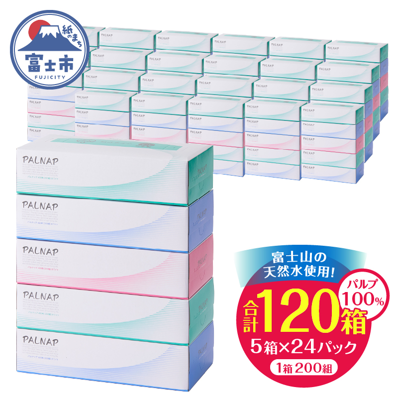 スリムパルナップボックスティッシュ400枚(200組)5箱×12パック60箱[配送2個口]計120箱 [sf002-035]
