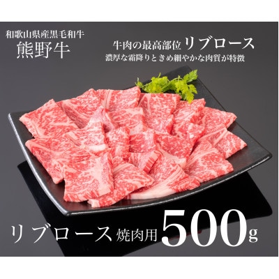 熊野牛　リブロース　焼肉用　500g【配送不可地域：離島】【1619264】