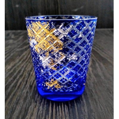 箔舞切子011 ブルー【1627791】