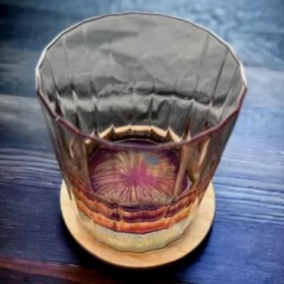 ウィスキーグラス　花火(マジョブルー)【1633015】