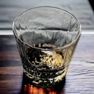 ウィスキーグラス　古代塗り金箔 漆黒【1633031】