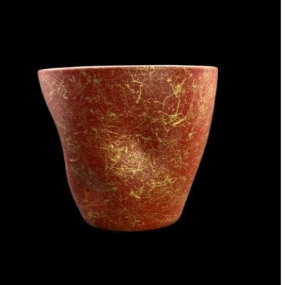 フリーカップ S　乱糸(マット仕上げ)　本朱【1639197】