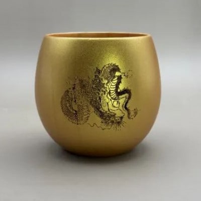 コーヒーカップ 金龍・銀龍  2個セット(桐箱入り)【1661700】