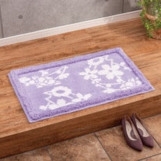 運気を呼び込む古典柄玄関マット ラベンダー【1412701】