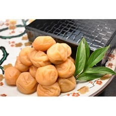 高級南高梅うす塩・しそ漬梅計800g入 紀州塗箱 網代模様仕上【1150019】