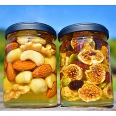 ナッツ・ドライフルーツの蜂蜜漬2種セット 【峠の恵】【峠の果実】【1108947】