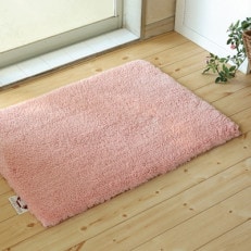 エンジェルステップバスマット　縦45×横60cm　サーモンピンク【1255537】