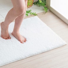 思わず頬ずりしたくなるバスマット プレミアム60×90cm　ホワイト【1255588】