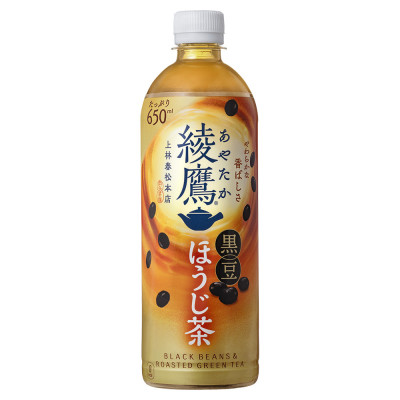綾鷹黒豆ほうじ茶 650mlPET×24本【1427034】