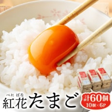紅花たまご60個セット(川西町)【1454718】