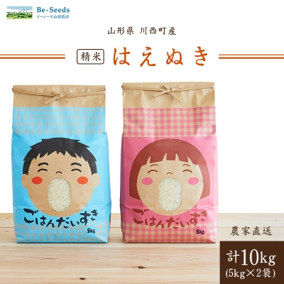 令和7年産　山形県産　はえぬき　玄米　10kg【1144538】