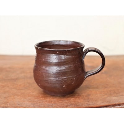 備前焼 コーヒーカップ(中)　ロクロ目　c6-001【1605106】