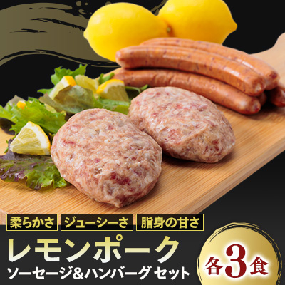 レモンポーク　ソーセージ・ハンバーグセット【配送不可地域：離島】【1314480】