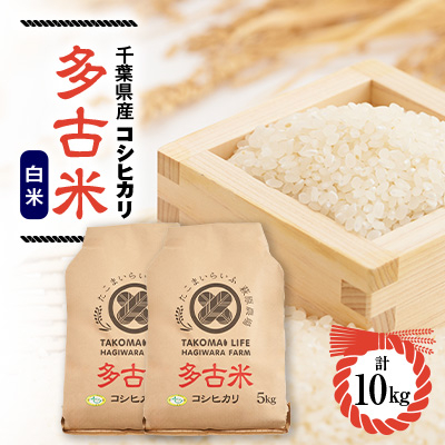 新米 令和7年産  たこまいらいふ萩原農場の多古米コシヒカリ(精米)10kg【配送不可地域:離島・沖縄】【1438046】