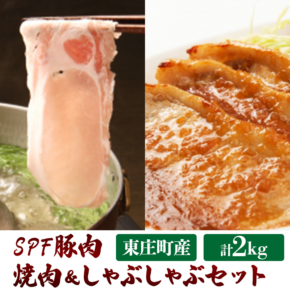 A-11a 東庄町産SPF豚肉/焼肉&しゃぶしゃぶセット 計2kg