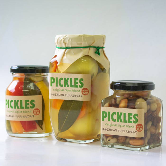 ゆめ工房DAN オリジナル ピクルス ギフト 贈答 健康 瓶詰め お酢 豆 卵 3本セット A27-001