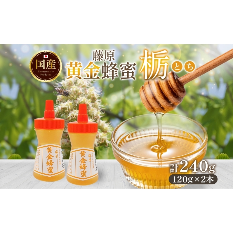 藤原黄金蜂蜜 栃 計240g はちみつ とち 国産 単花蜜 朝しぼり 完熟 ハチミツ パン 菓子 トースト ホットケーキ ヨーグルト 調味料 隠し味 お取り寄せ ポリ容器 常温 常備 送料無料 藤原養蜂場 岩手県 盛岡市