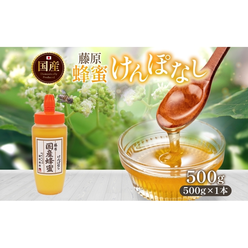 藤原国産蜂蜜 けんぽなし 500g はちみつ ケンポナシ 玄圃梨 国産 単花蜜 朝しぼり 完熟 ハチミツ パン 菓子 トースト ホットケーキ ヨーグルト 調味料 隠し味 お取り寄せ ポリ容器 常温 常備 送料無料 藤原養蜂場 岩手県 盛岡市