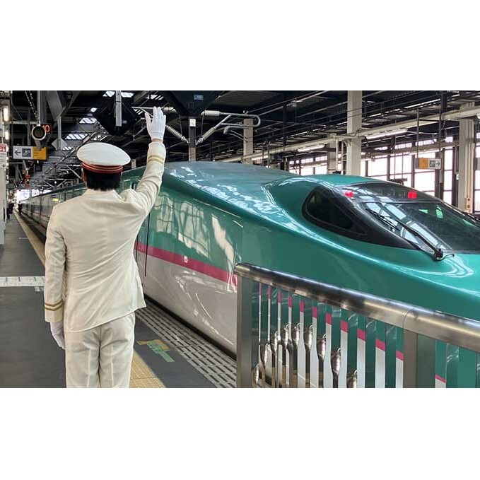 【盛岡駅】新幹線「駅長出発合図」&「シミュレータ」体験プラン～ホーム下連結見学を添えて～5月25日(土)午前の部 チケット 体験チケット 