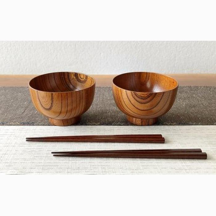 漆塗のお椀＆お箸セット