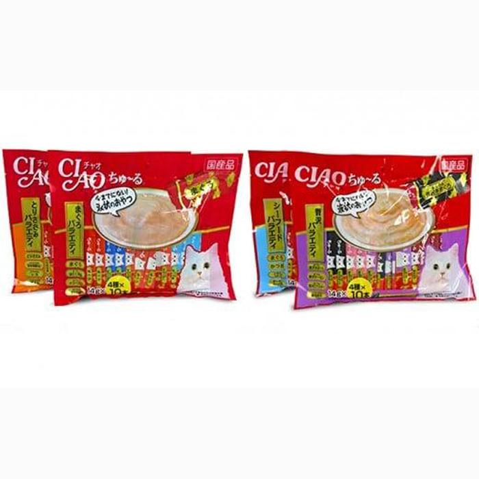 いなば ちゅ～る バラエティセット 160本 焼きかつお 20本 セット CIAO チャオ ちゅーる キャットフード かつお カツオ 鰹 猫 ねこ おやつ ペットフード ペット用品 ペット 静岡県 静岡◆