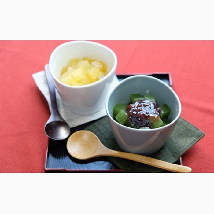 西伊豆天草100％ところてんデザート　抹茶あんみつ・蜜柑ところてん12個セット■