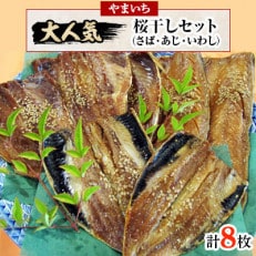 【3ヵ月毎定期便】やまいち大人気桜干セット全4回【配送不可地域：離島・北海道・沖縄】【4063592】